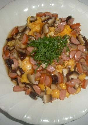 とろーり♪ソーセージの和風あんかけ卵丼♪-レシピのメイン写真