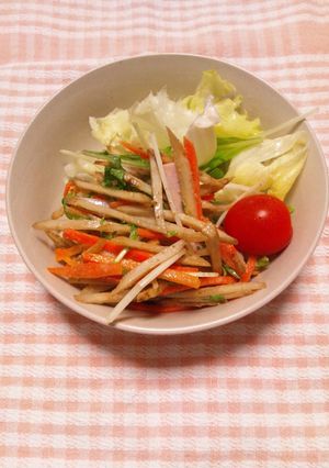 ごぼうとにんじんの金平サラダ-レシピのメイン写真