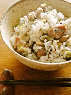 豚と葱と黒胡麻の炊き込みご飯-レシピのメイン写真