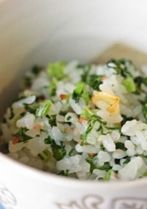 大根葉とベーコンのガーリックまぜご飯-レシピのメイン写真