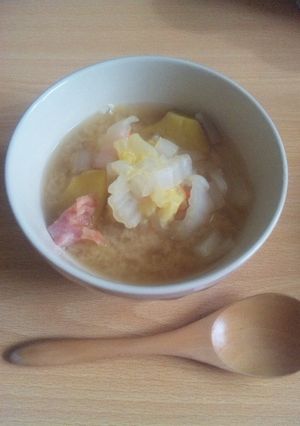 サツマイモ入り　具沢山みそしる-レシピのメイン写真