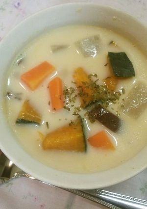 カボチャのコンソメ☆ミルクスープ-レシピのメイン写真
