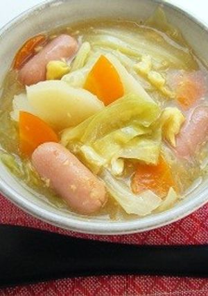 キャベツのかき玉コンソメ-レシピのメイン写真