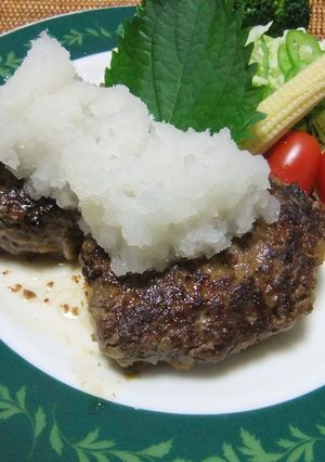 シャキシャキれんこんハンバーグ-レシピのメイン写真