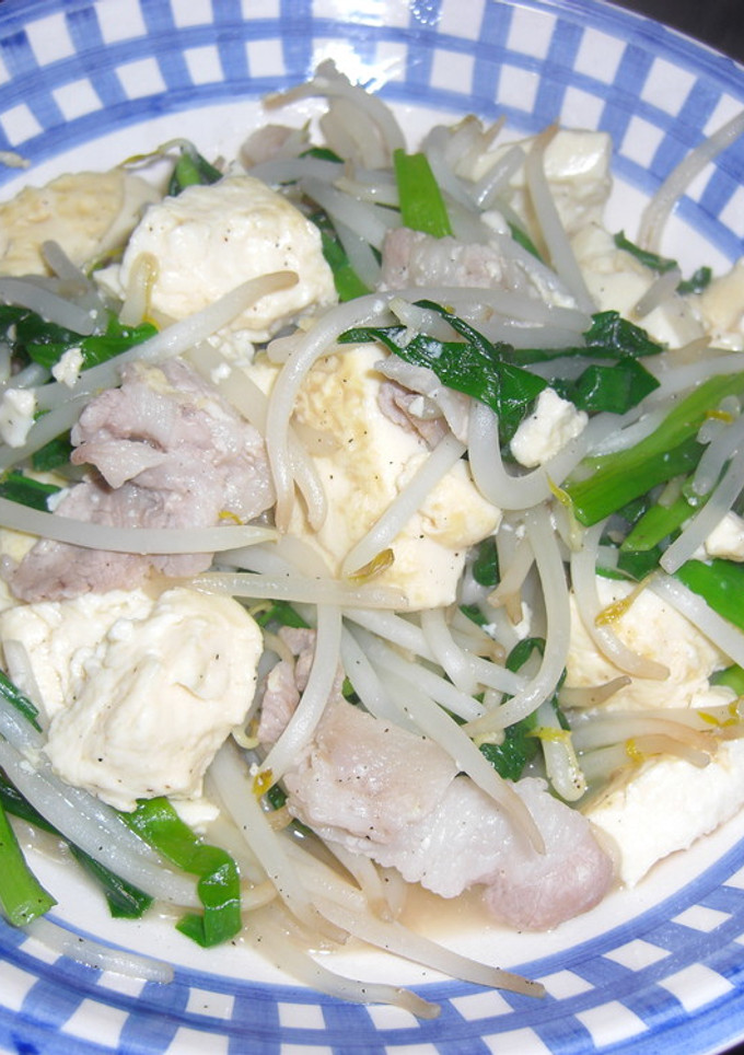 豆腐ともやしの塩炒め-レシピのメイン写真