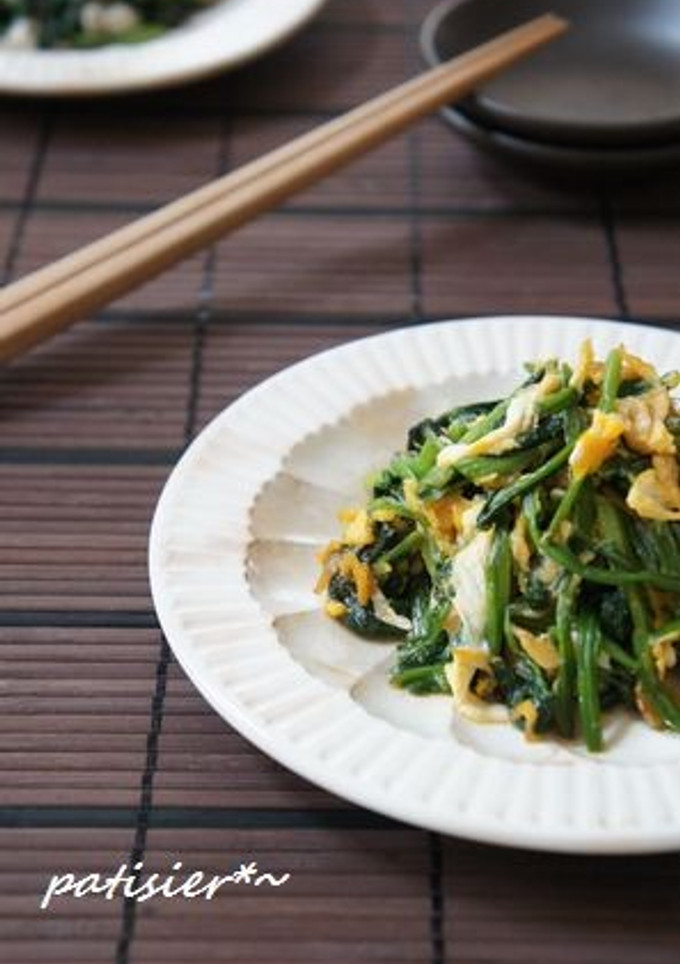 ほうれん草と桜えびの玉子とじ✿-レシピのメイン写真