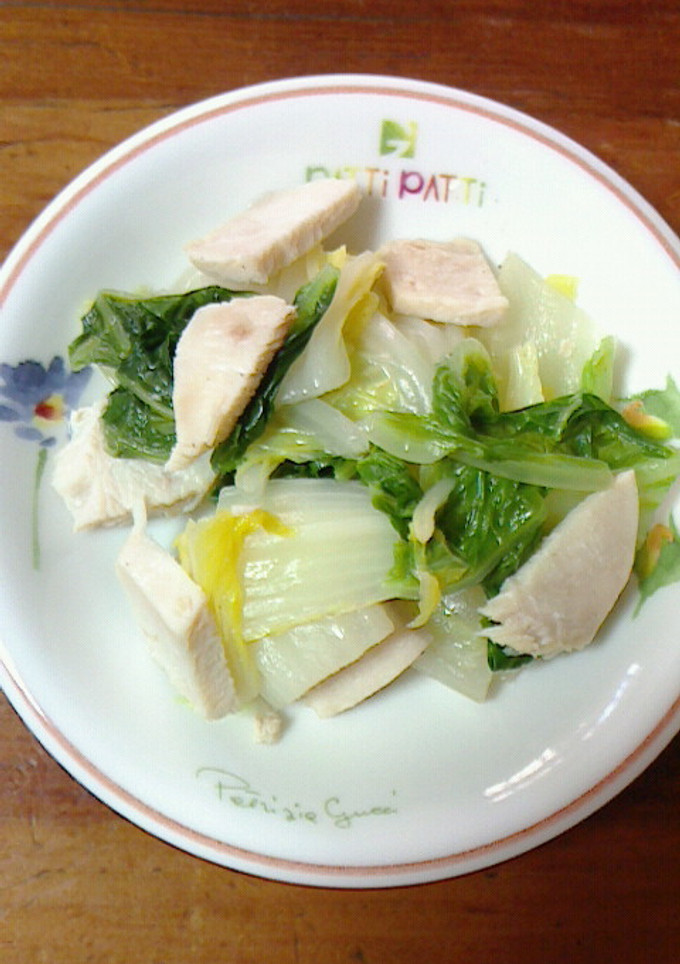白菜とハムの炒め物-レシピのメイン写真