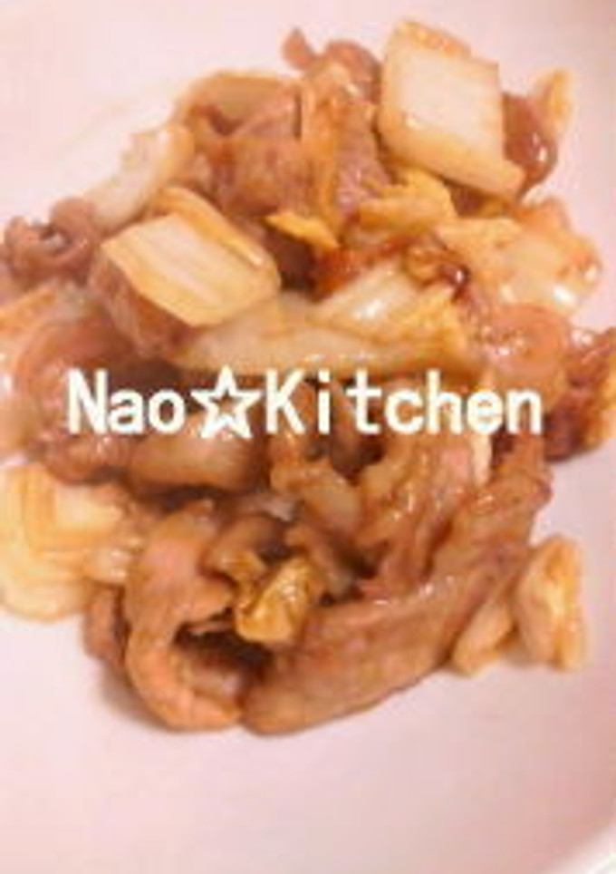簡単！豚肉と白菜の生姜焼き☆-レシピのメイン写真