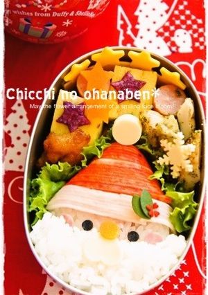 ＊キャラ弁＊　クリスマスに★サンタさん-レシピのメイン写真