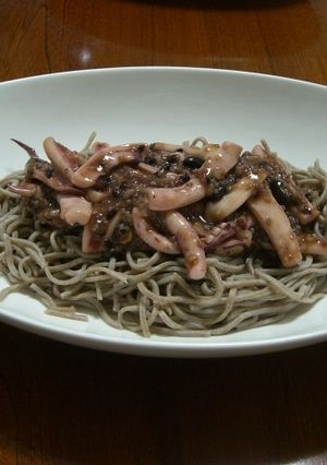 十六穀とイカを使った★あんかけ蕎麦★-レシピのメイン写真