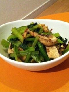 小松菜と油あげの炒め煮-レシピのメイン写真