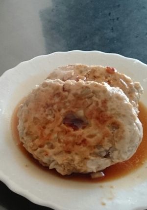 簡単♪蓮根と鶏肉だけ!!和風ハンバーグ-レシピのメイン写真