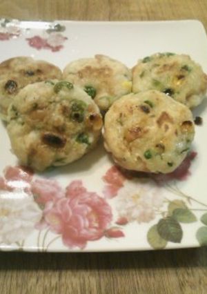 白玉粉で野菜をたべようもっちもち揚げ焼き-レシピのメイン写真