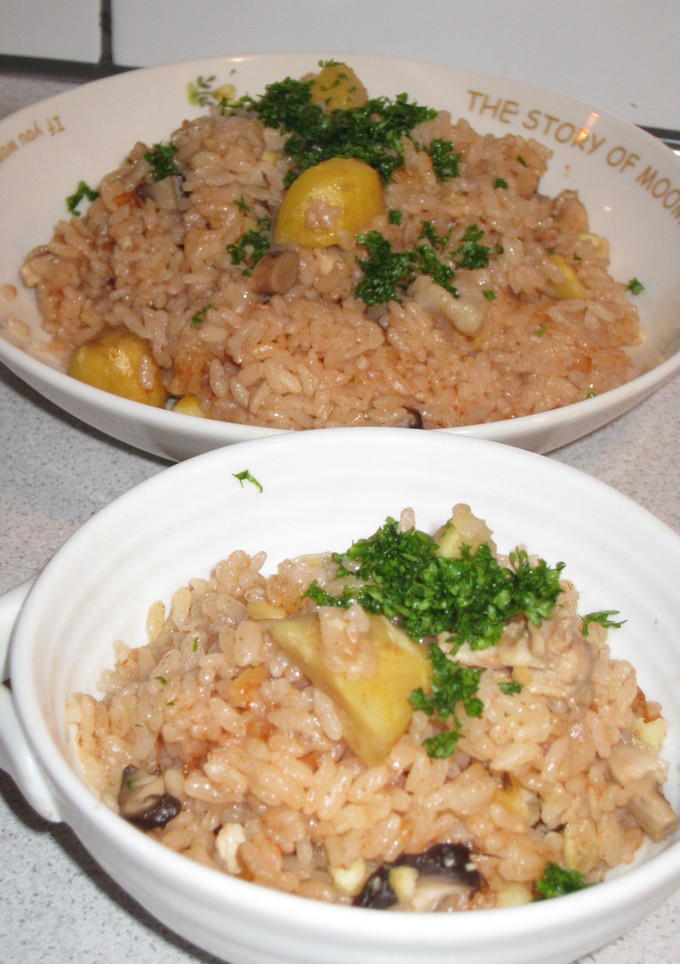 炊飯器で～鶏と栗のピラフ～-レシピのメイン写真