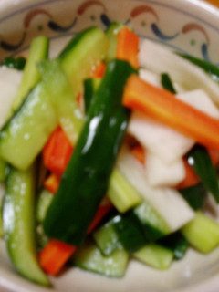ヘルシー!三色野菜の甘酢漬け-レシピのメイン写真
