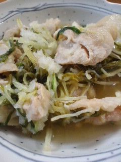 水菜と豚肉のおろし煮-レシピのメイン写真