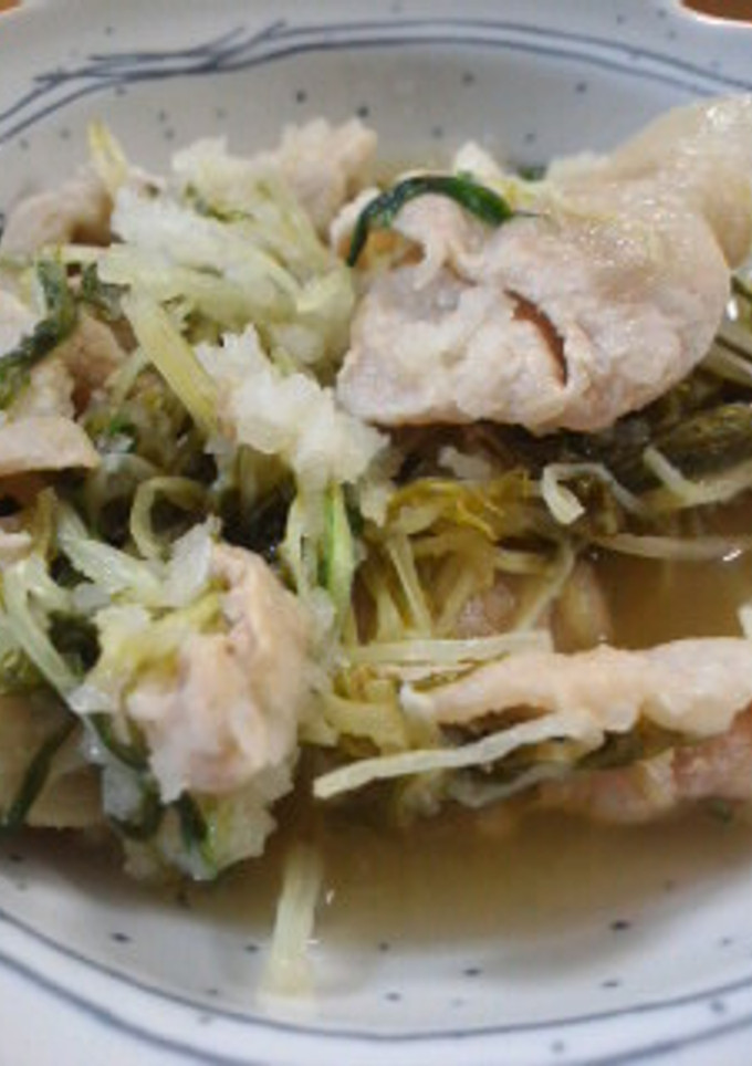 水菜と豚肉のおろし煮-レシピのメイン写真