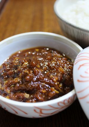 ご飯の供！生姜入りひしお（おかず味噌）-レシピのメイン写真
