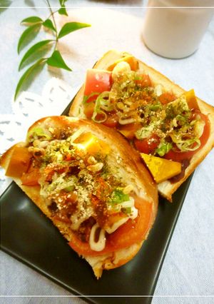 トマトとかぼちゃのお好みトースト-レシピのメイン写真