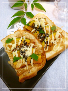 南瓜の生姜味噌トースト-レシピのメイン写真