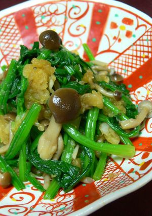 ほうれん草*しめじ*大根おろしのおひたし-レシピのメイン写真