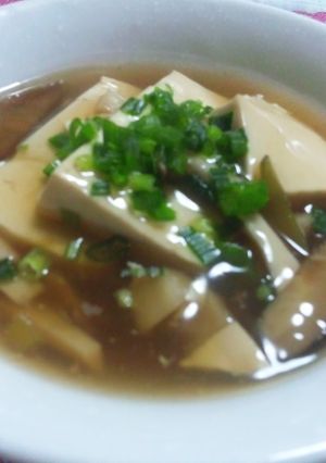 豆腐のキノコ生姜あんかけ-レシピのメイン写真