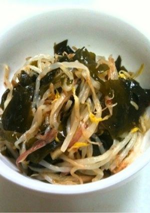 もやしとわかめのみょうがの和え物-レシピのメイン写真