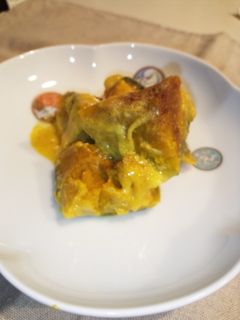 メチャ簡単!かぼちゃのシナモンミルク煮-レシピのメイン写真