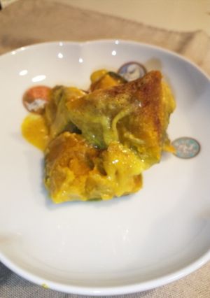 メチャ簡単！かぼちゃのシナモンミルク煮-レシピのメイン写真