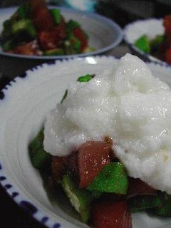 「づけ丼のたれ」を使って・鮪とオクラの山掛け-レシピのメイン写真