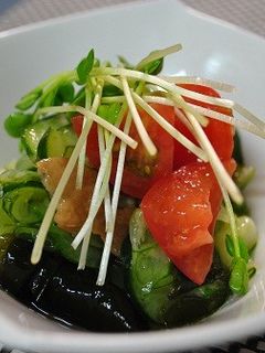 トマトとキュウリの梅酢和え-レシピのメイン写真