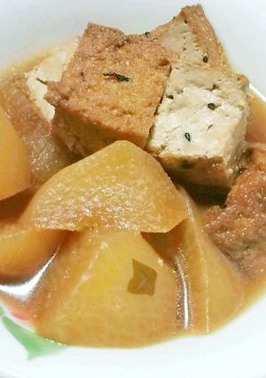 煮込むだけ。厚揚げと大根の煮物-レシピのメイン写真