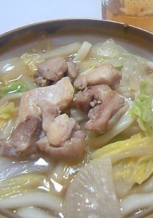 ぽっかぽか鶏野菜うどん(´∀｀)-レシピのメイン写真