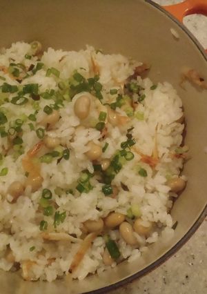 桜エビと大豆の炊き込みご飯-レシピのメイン写真