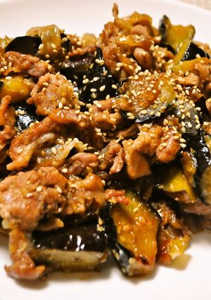 なすと豚肉de焼き肉-レシピのメイン写真