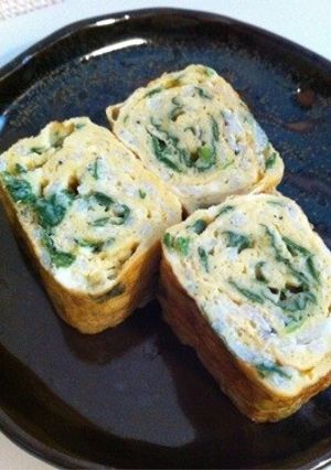 CAたっぷり！しらすと大根菜の卵焼き-レシピのメイン写真