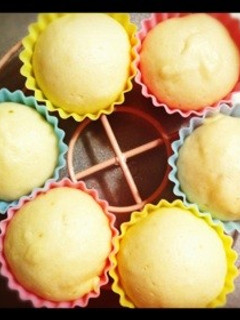 *簡単すぎる牛乳蒸しパン*-レシピのメイン写真