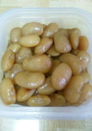 白花豆の甘煮-レシピのメイン写真