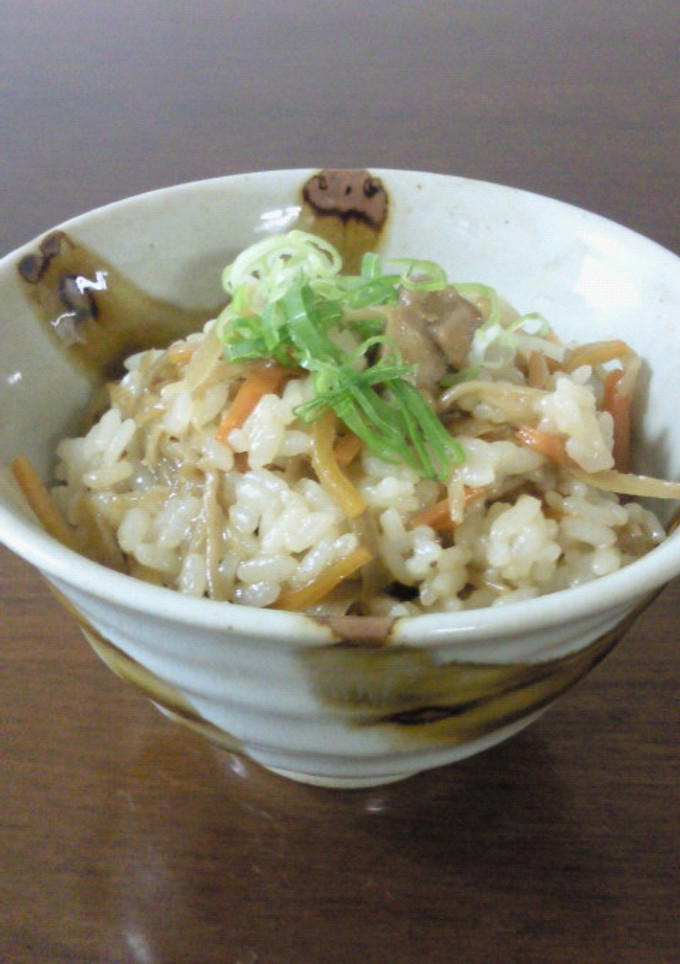 余ったごはんで 美味しい鶏ごぼうごはん♪-レシピのメイン写真