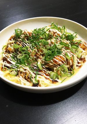 レンジで簡単キャベツと卵だけのお好み風♡-レシピのメイン写真