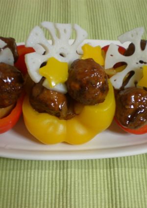 肉団子☆クリスマスＶｅｒ.-レシピのメイン写真