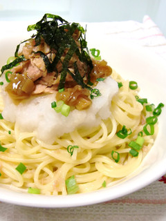 ♡ツナとなめたけの和風おろしパスタ♡-レシピのメイン写真
