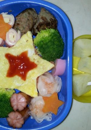 幼稚園 お弁当[星のオムライス]-レシピのメイン写真
