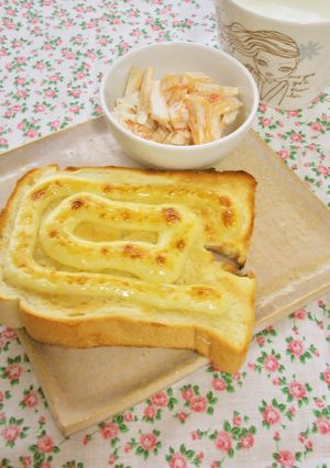 ❤パンにマヨネーズだけトースト♥-レシピのメイン写真