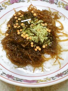 洗いもずくのお茶漬け-レシピのメイン写真