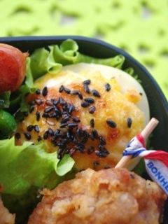 トースターで!ゆで卵の海老マヨグリル-レシピのメイン写真