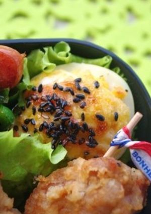 トースターで！ゆで卵の海老マヨグリル-レシピのメイン写真