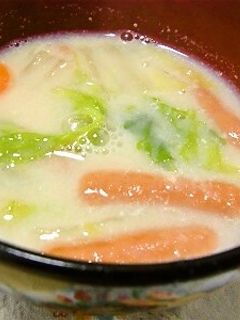 豆乳味噌スープ-レシピのメイン写真