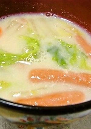 豆乳味噌スープ-レシピのメイン写真
