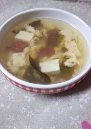 簡単!!ビーフジャーキーで卵スープ-レシピのメイン写真